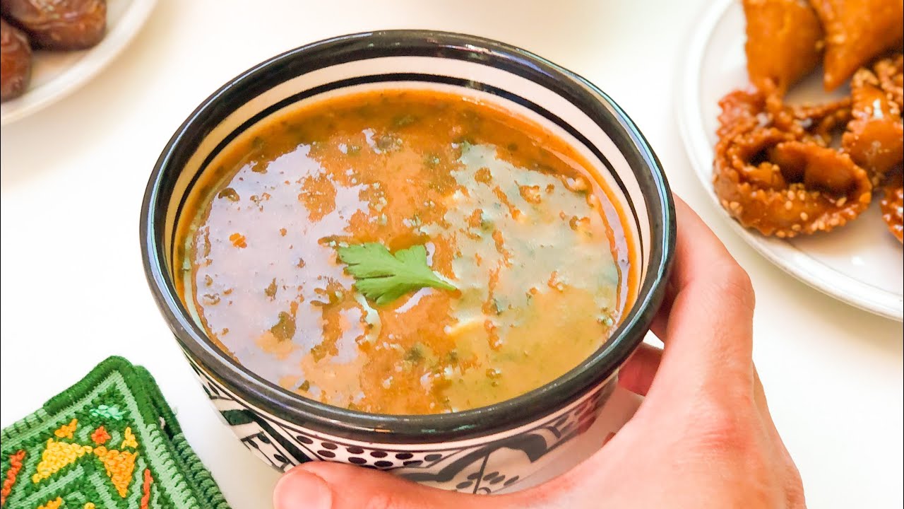 الحريرة المغربية خطوة بخطوة طريقتي في تحضيرها ma façon de préparer une bonne soupe marocaine harira