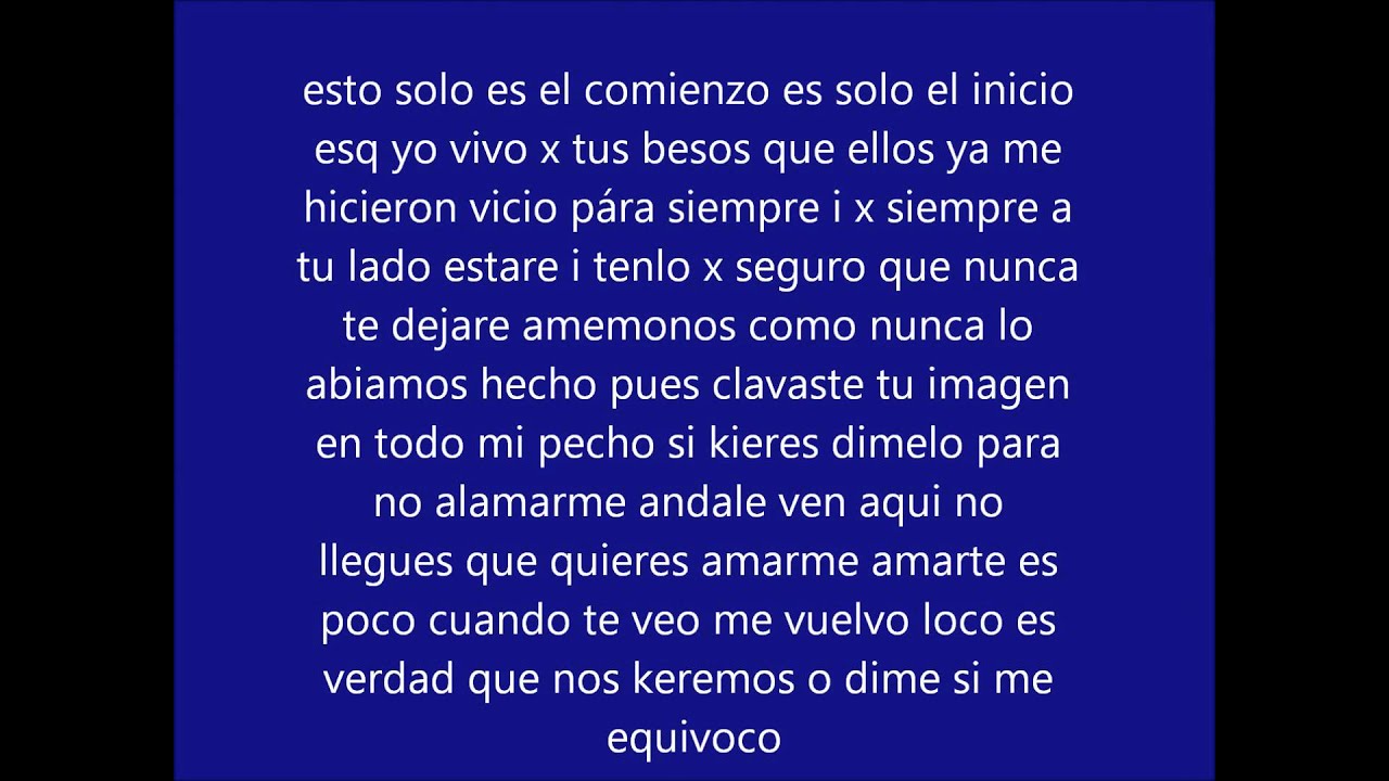 MC RYSER SOLO TU - LETRA