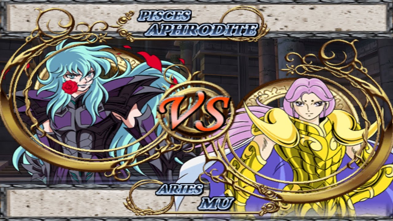 Pisces Aphrodite (Specter) vs Aries Mu - Saint Seiya: The Hades