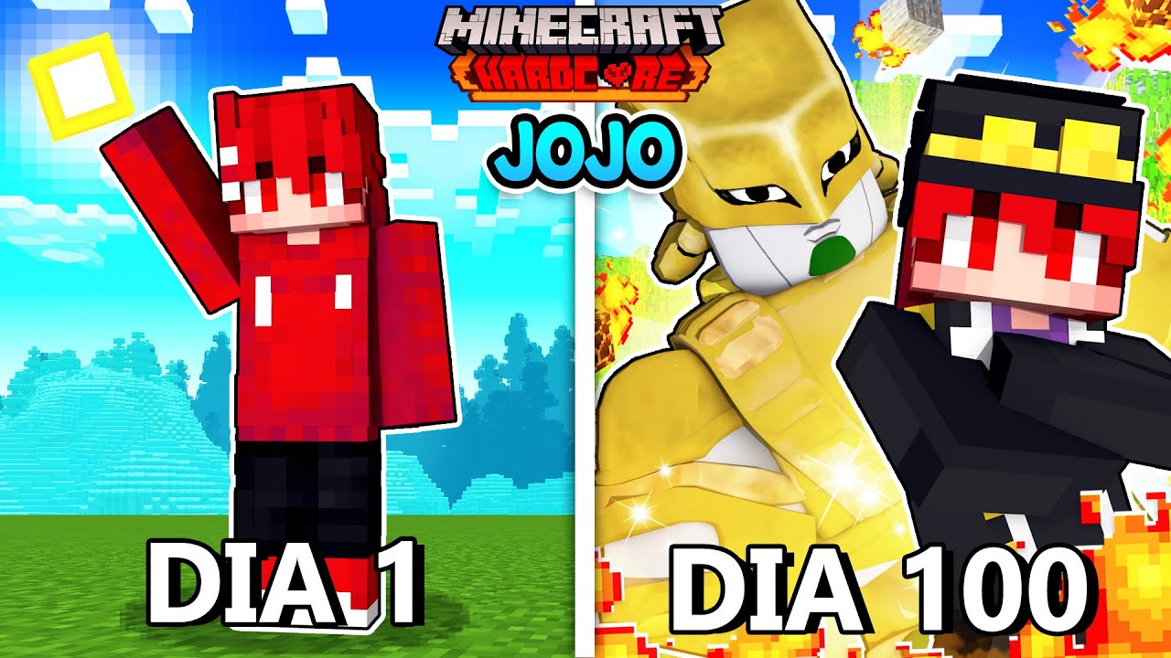 Sobrevivi 100 Dias no Minecraft JoJo! - O FILME
