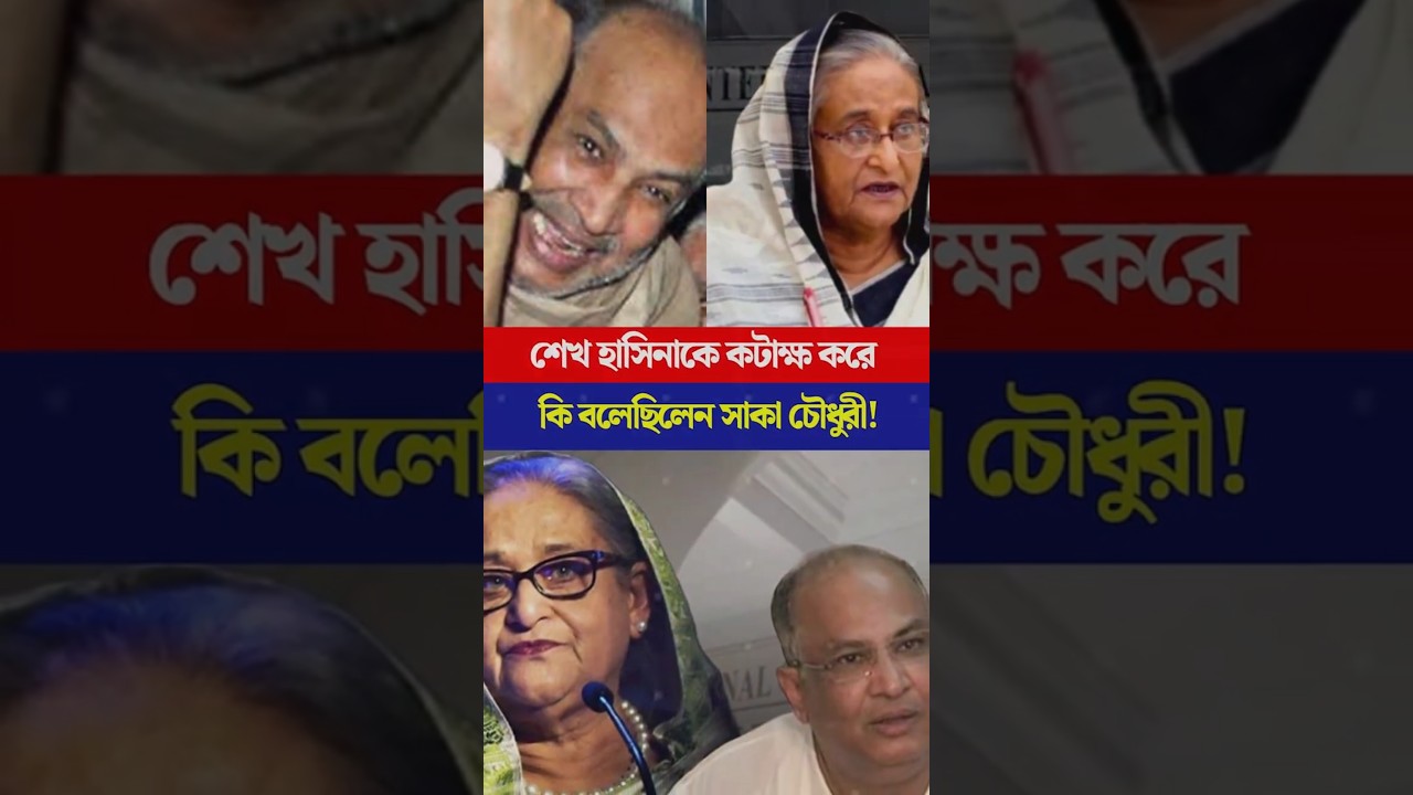 শেখ হাসিনাকে কটাক্ষ করে কি বলেছিলেন সাকা চৌধুরী! | Torongo NEws #SheikhHasina #KhaledaZia #BNP #saka