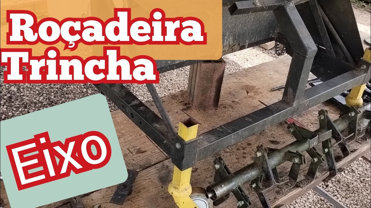 Eixo da roçadeira trincha com detalhes @ranchootrevisan