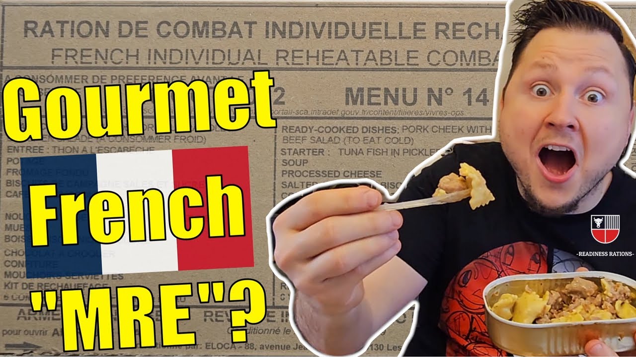 Обзор MRE (RCIR) французской армии. Боевой полевой рацион 24 часа. 🇫🇷 Готовое к употреблению питание для армии Франции.