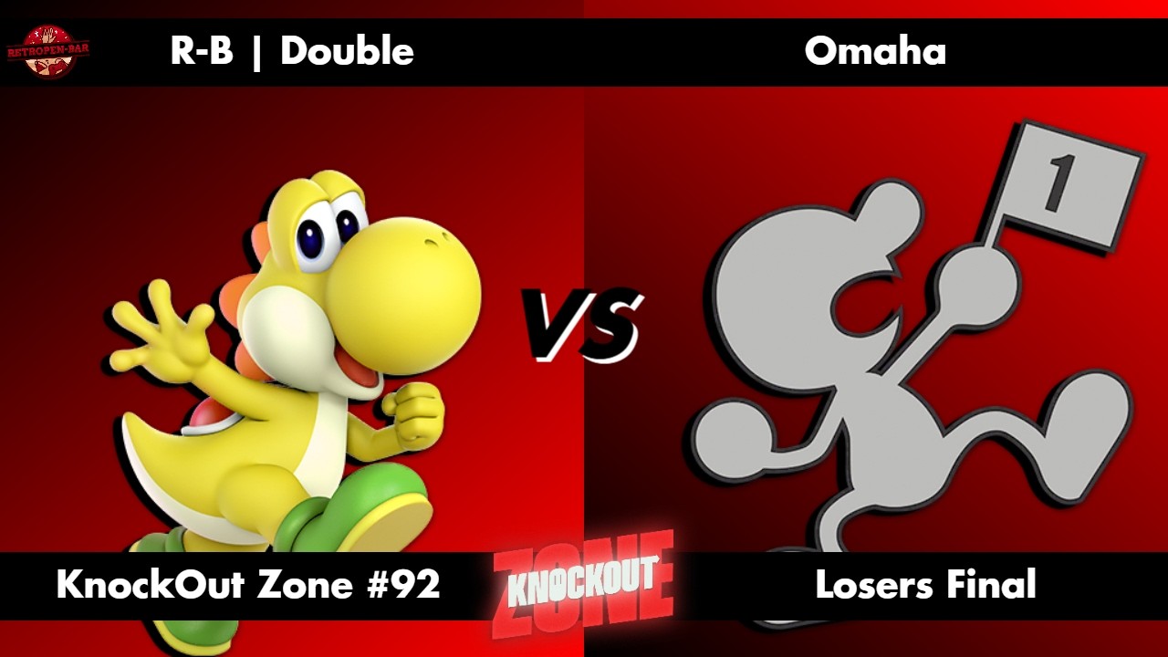 KnockOut Zone #98 - SSBU Losers Final - Double (Yoshi) vs Omaha (Mr. Game & Watch)