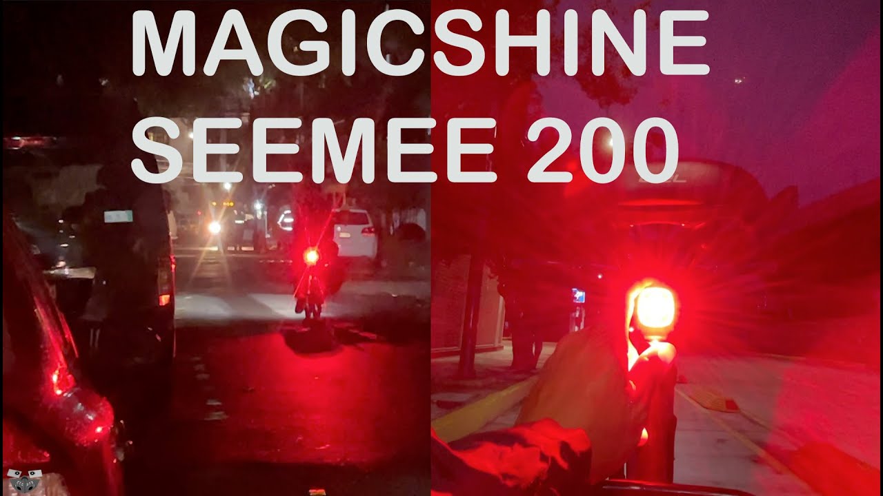 La Luz trasera de bicicleta más potente 200 lúmenes Magicshine 2021