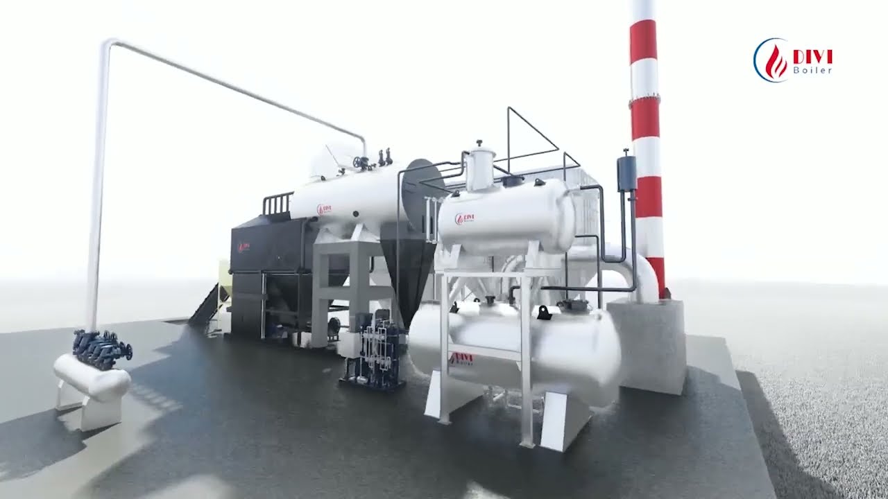 (3D ANIMATION) Lò hơi DIVI