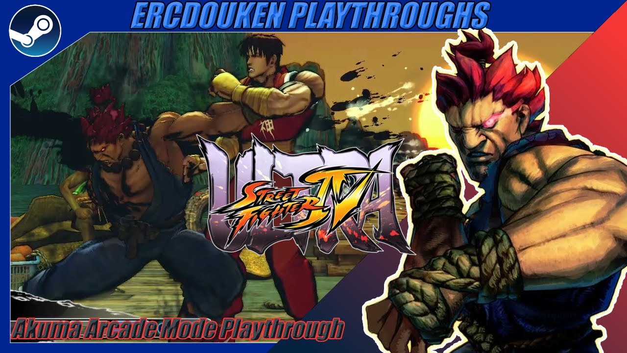 Ultra Street Fighter IV (PC/Steam) - Akuma Arcade Mode Playthrough