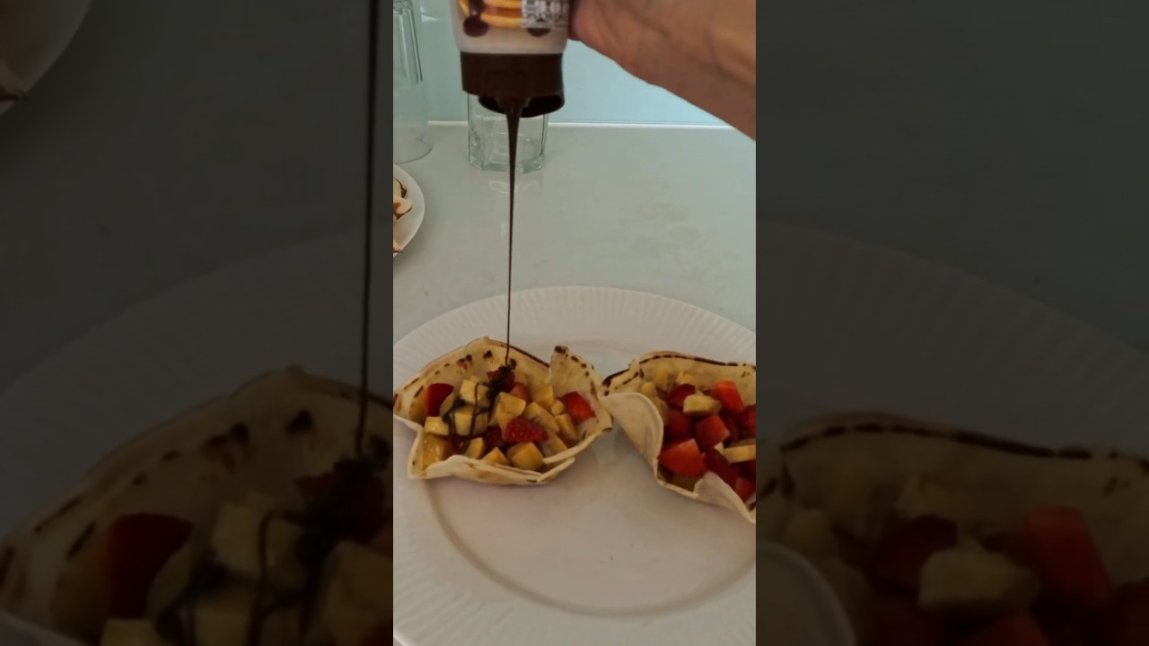 🌱Вафельные тарталетки с фруктами🍓🍌 #420 #homemade #cooking