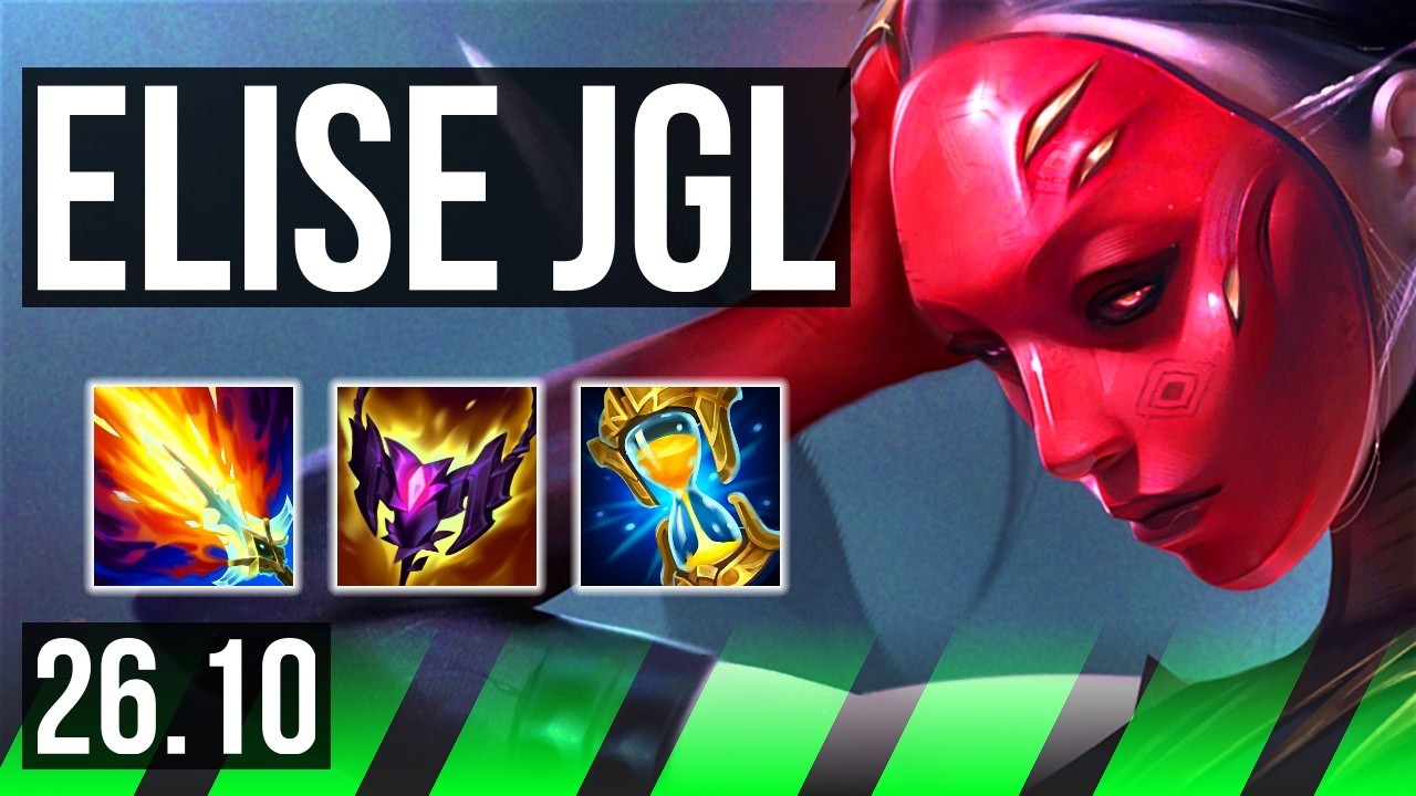 ELISE vs LEE SIN (JGL) | Good KDA: 17/1/7 | KR Master | 26.10