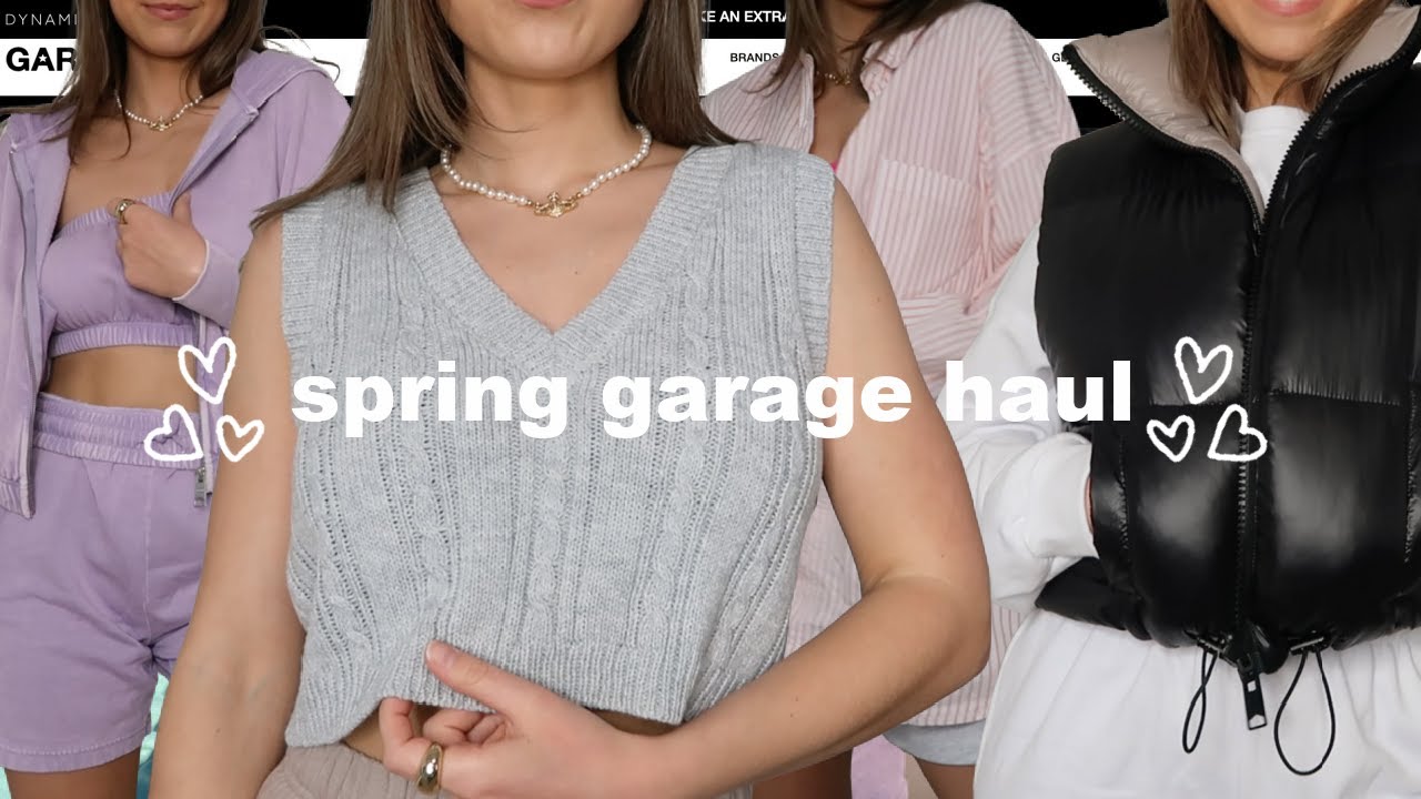 spring garage clothing haul! | pastels, matching sets, tennis collection