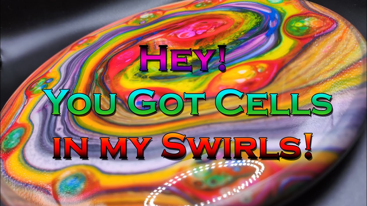 Cell Dyes With a Twist - The Lumpy Swirl - Disc Golf Dye Tutorial