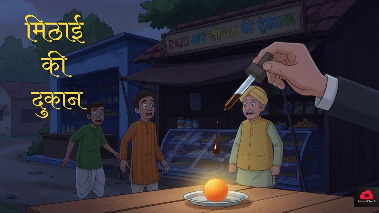 राजू और चिंटू की मिठाई की दुकान | Comedy Hindi Story | New Hindi Kahani | Hindi Moral Animation