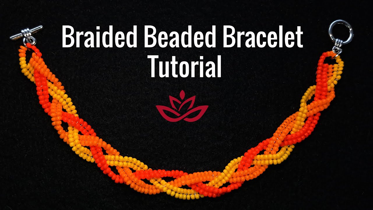 Braided Beaded Bracelet - Tutorial || DIY Plait Bracelet