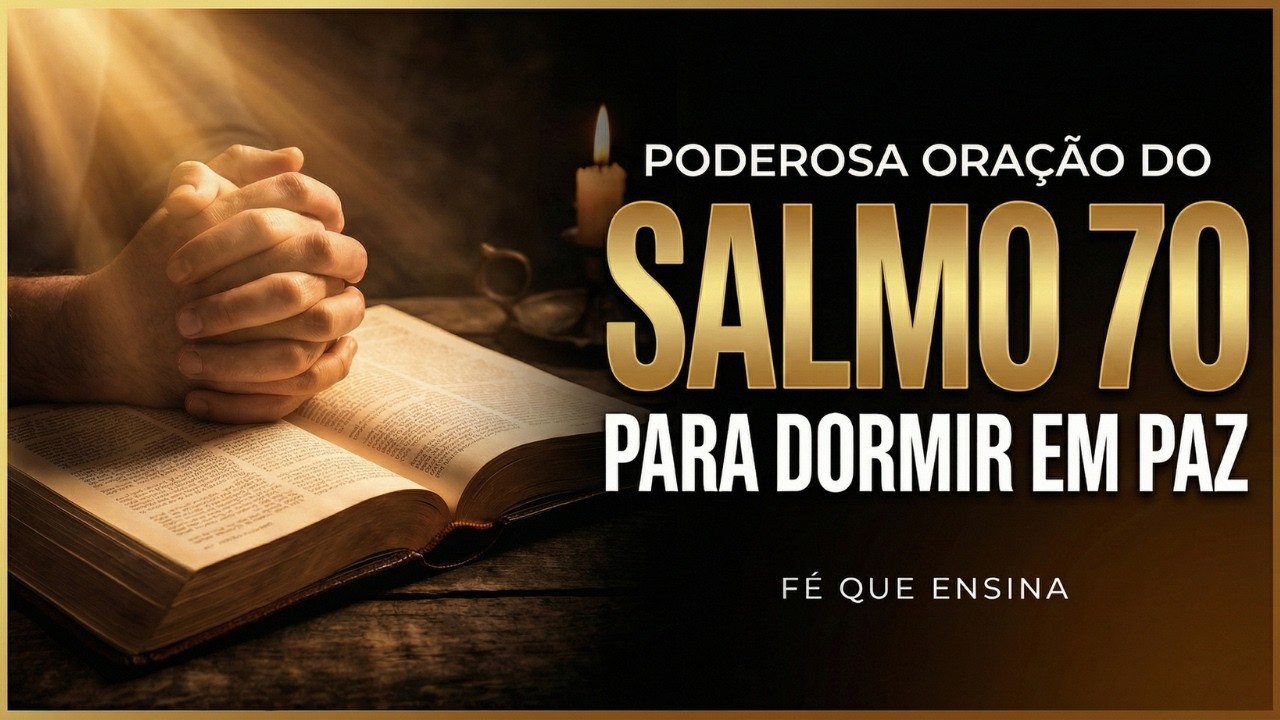SALMO 70 PARA DORMIR EM PAZ 🌙 ORAÇÃO DA NOITE