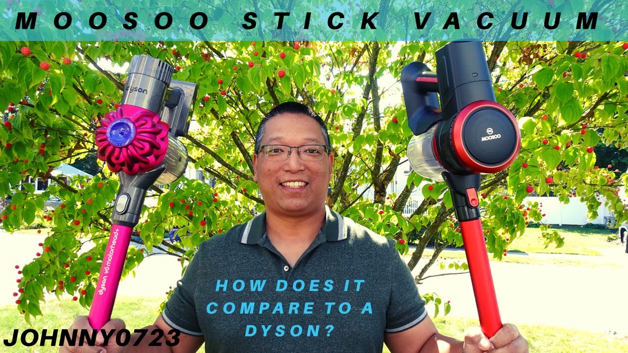MooSoo K17 Stick Vacuum Unboxing and Review. Comparison with Dyson! Coupon code for $21 off!