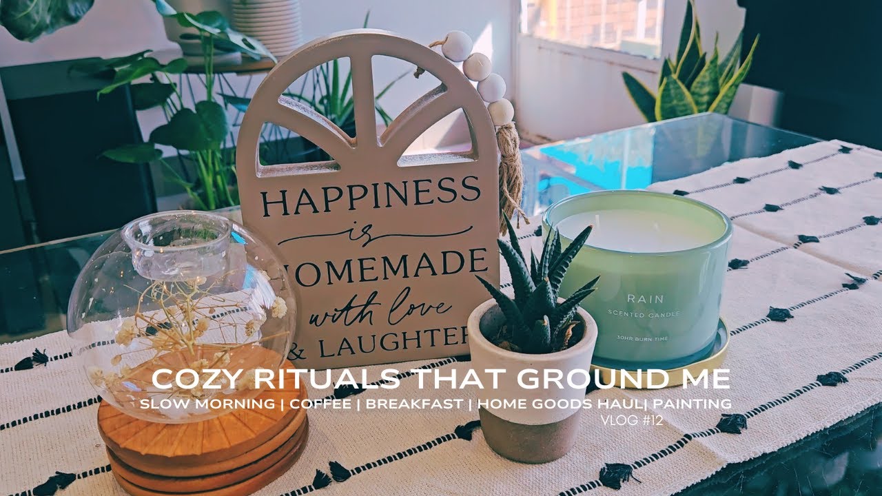When You Don’t Wake Up Early 🌞 | Soft Morning Rituals, Cozy Coffee, Breakfast, Home Decor & Painting