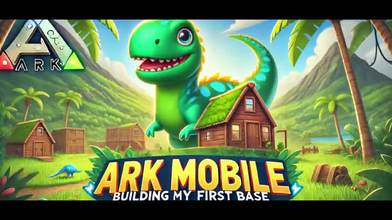 أول مغامرة في ARK Mobile | بناء البيت الأول وترويض أول حيوان