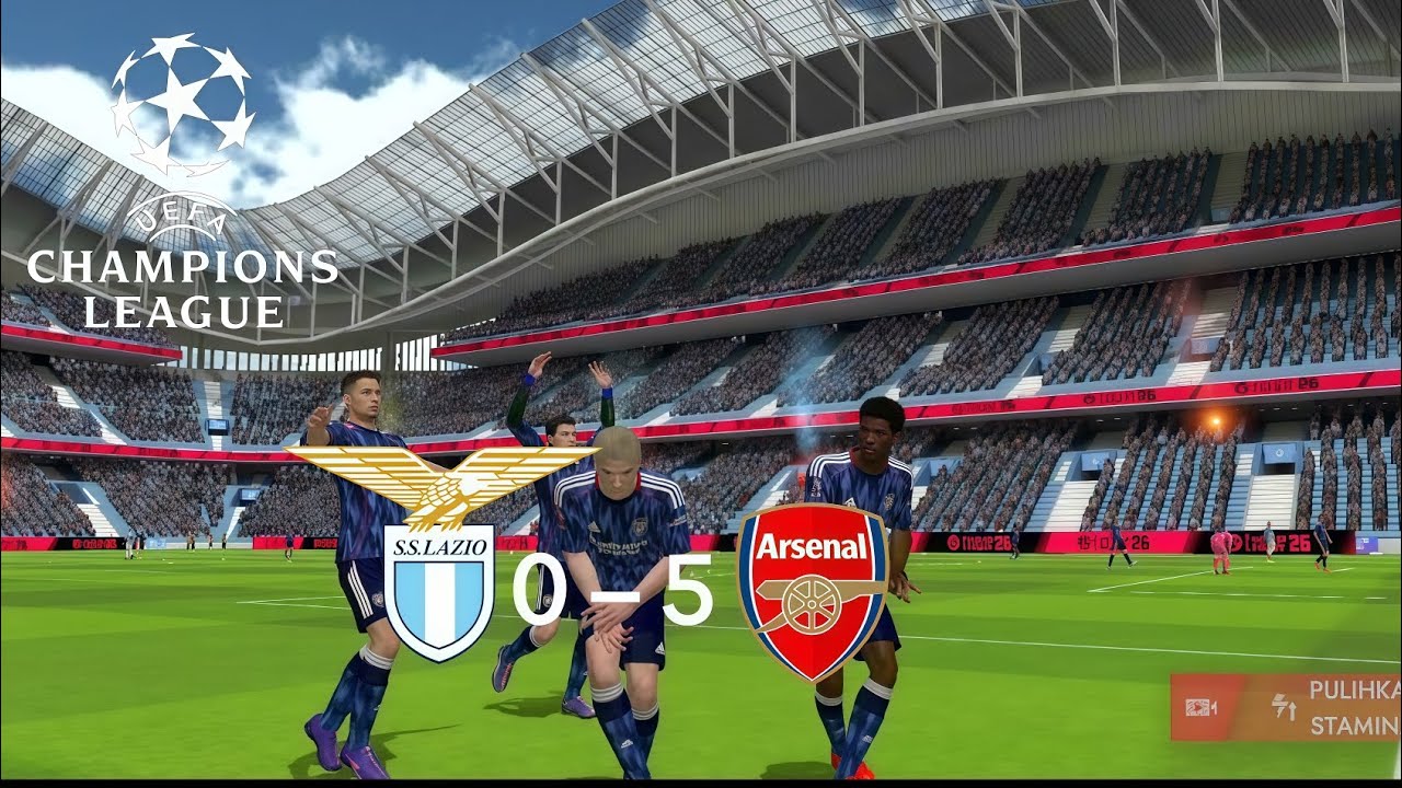 Football league 26/27 [EUFA CHAMPION LEAGUE 26] Lazio vs Arsenal full match 