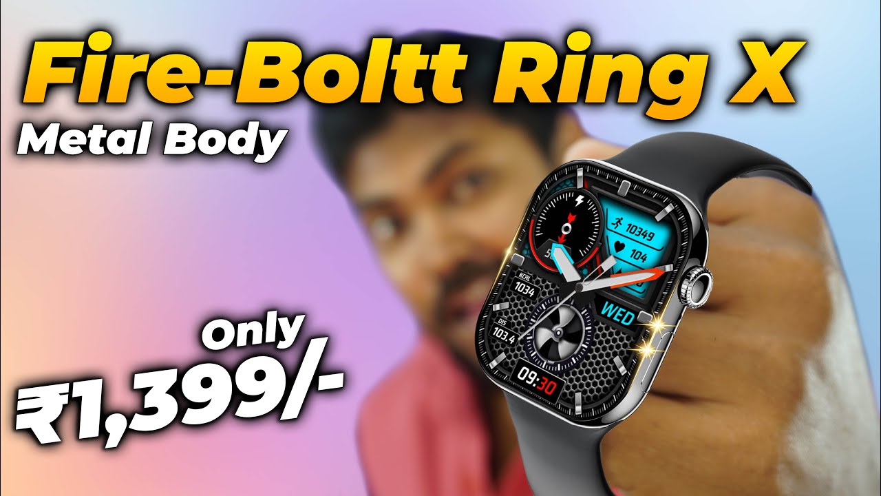 Fire Boltt Ring X Smartwatch 2.01” Display with Always On Display