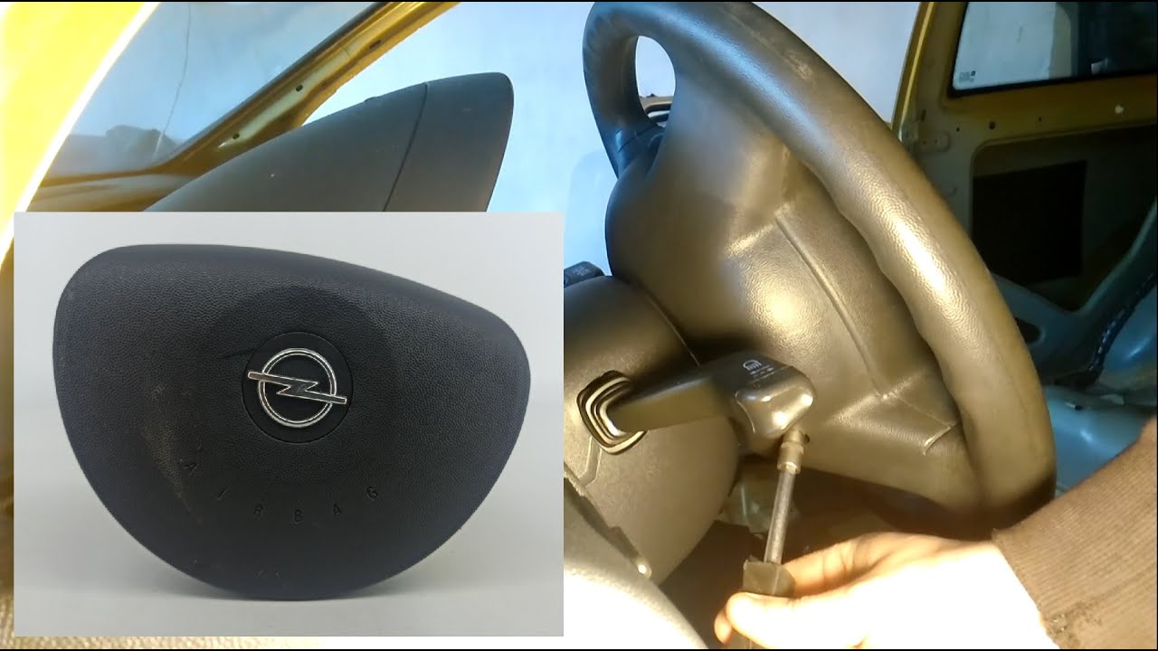 Opel Corsa C steering wheel airbag removal