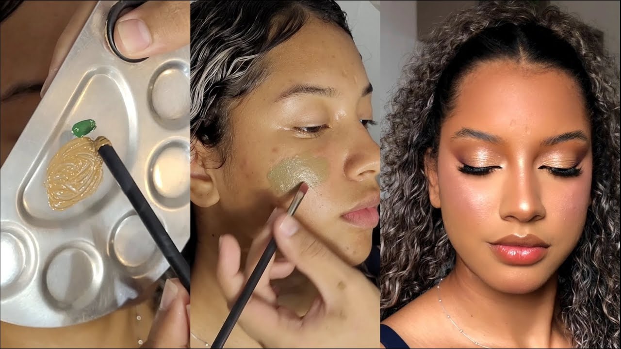 Make com brilho / Maquiando cliente