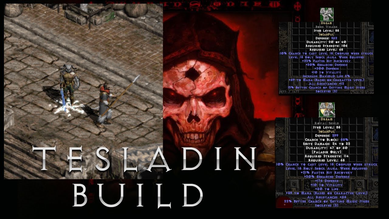 The Tesladin - Is this the strongest melee build in Diablo 2?  Build Guide