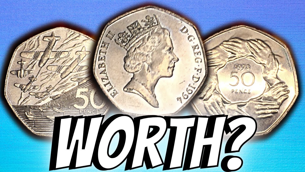 Old LARGE 50p Coins - How Much Are They Worth? Are They Rare?