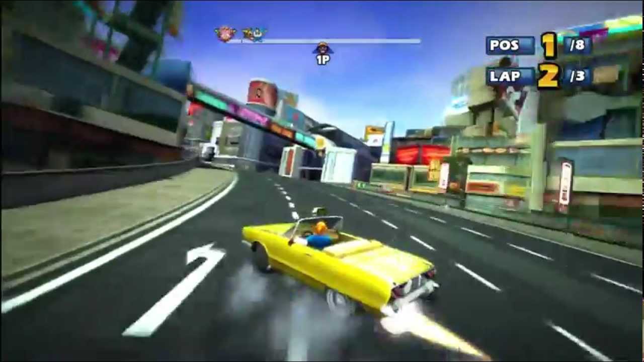 Sonic & SEGA All Stars Racing: Shibuya Downtown [1080 HD]