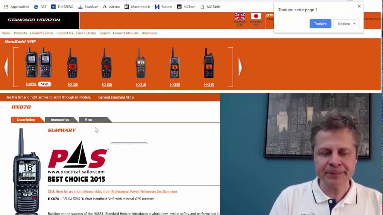 Utiliser le GPS d'une VHF portable ASN pour le PC