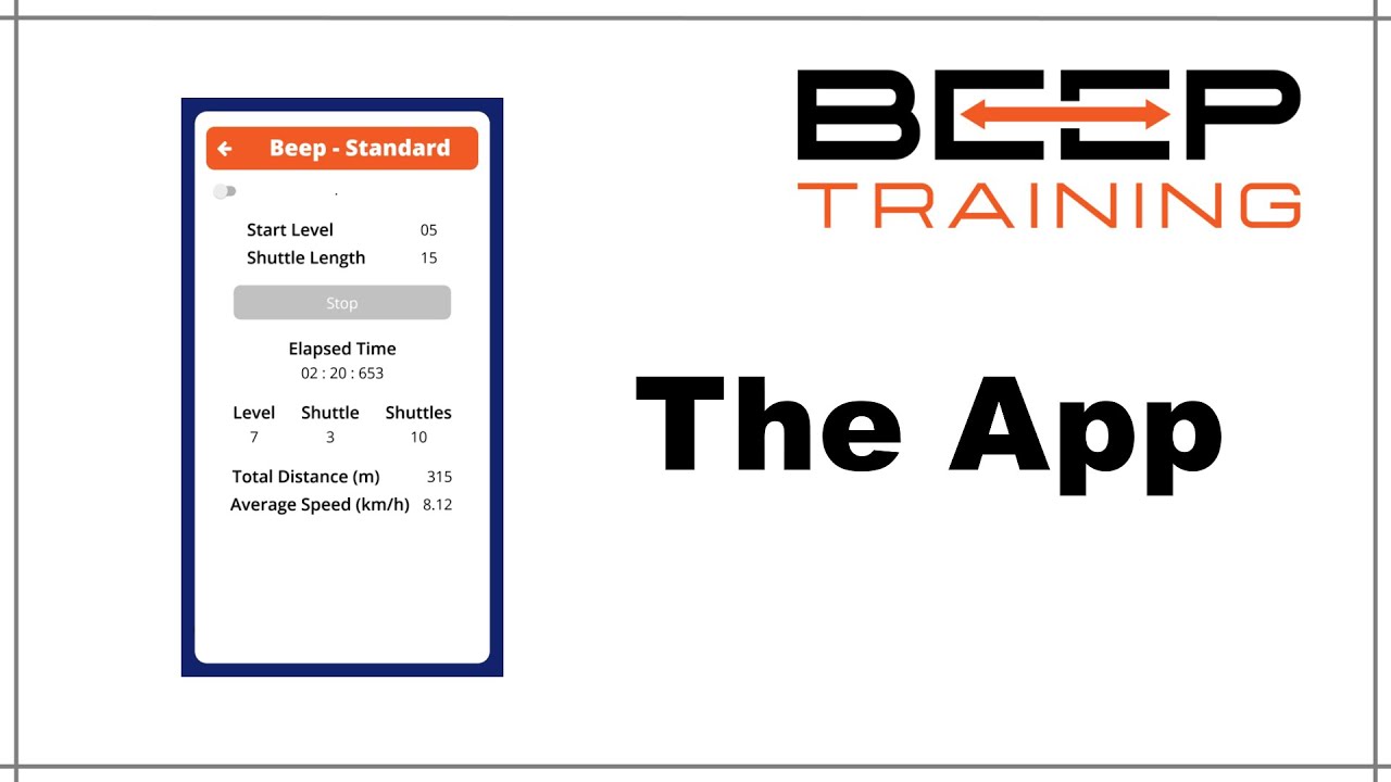 Beep Training App Overview 