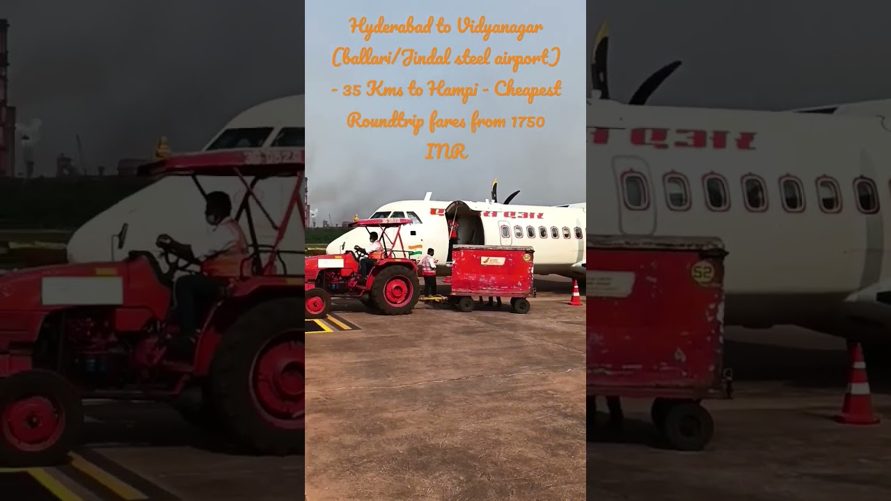 Hyderabad to Ballari - Cheapest Roundtrip flights - Alliance Air ATR-72