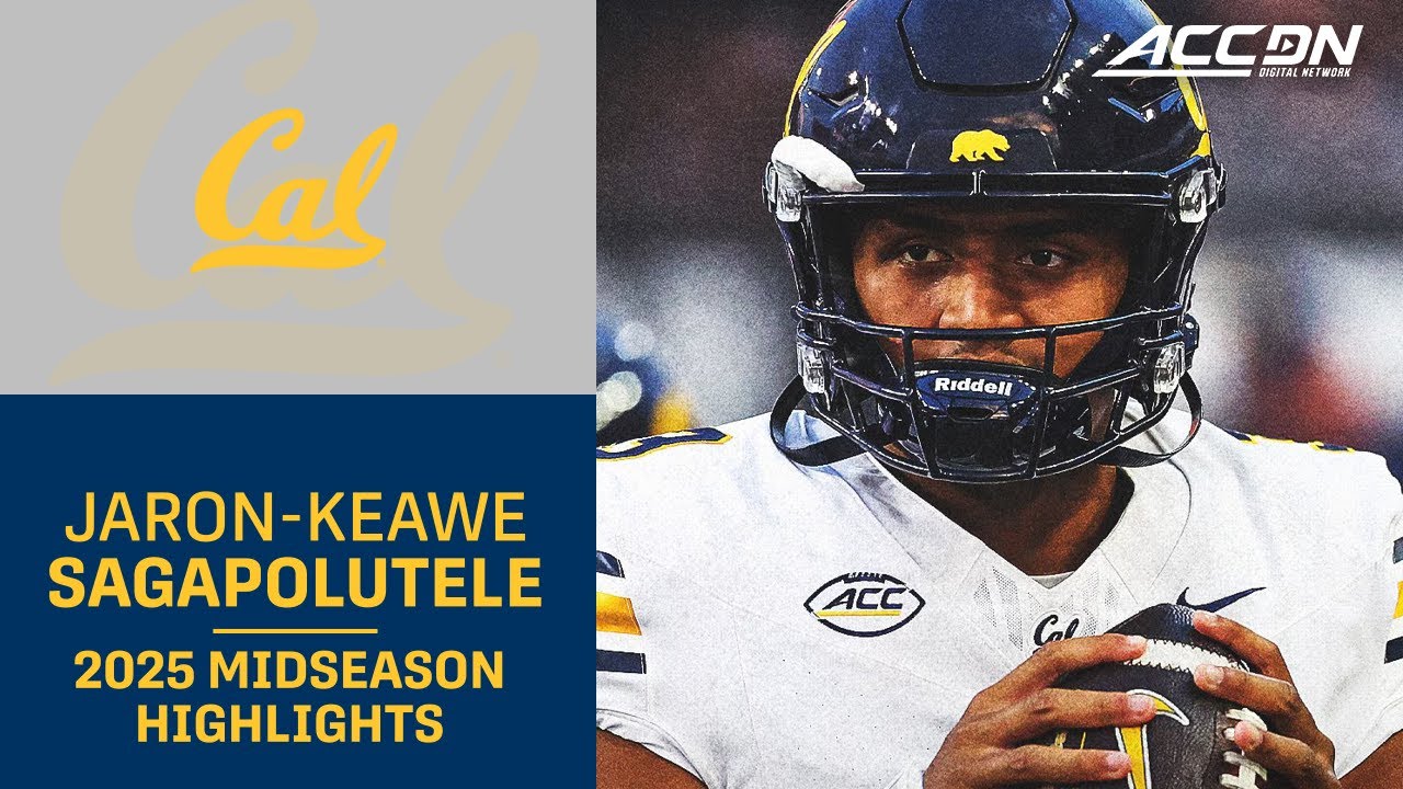 Cal QB Jaron-Keawe Sagapolutele Midseason Highlights | 2025 ACC Football