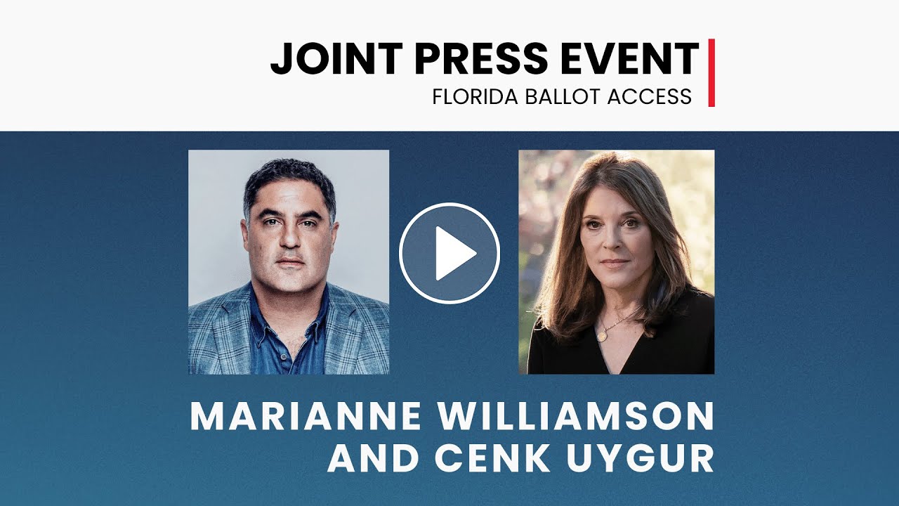Joint Press Conference with Marianne Williamson and Cenk Uygur