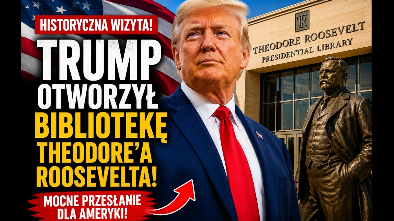 Historyczny dzień! Trump na otwarciu Biblioteki Theodore'a Roosevelta