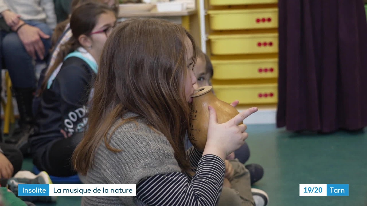 Des élèves transforment des courges en instruments de musique