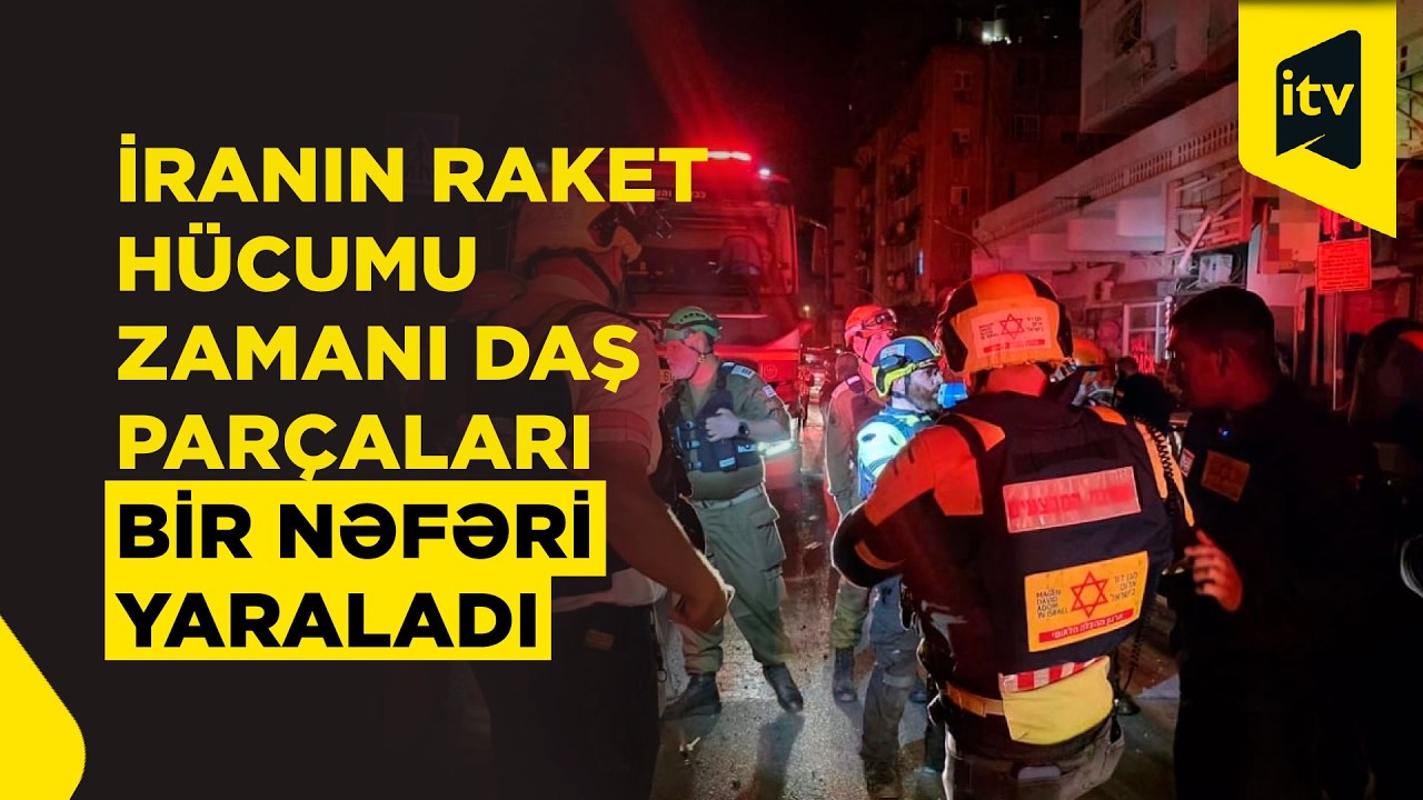 İran raketi İsrailin mərkəzinə düşdü – yaralı var