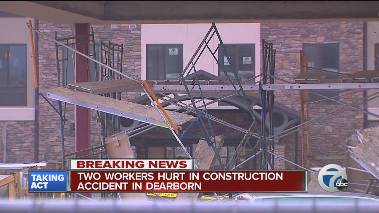 Two workers seriously hurt in scaffolding collapse