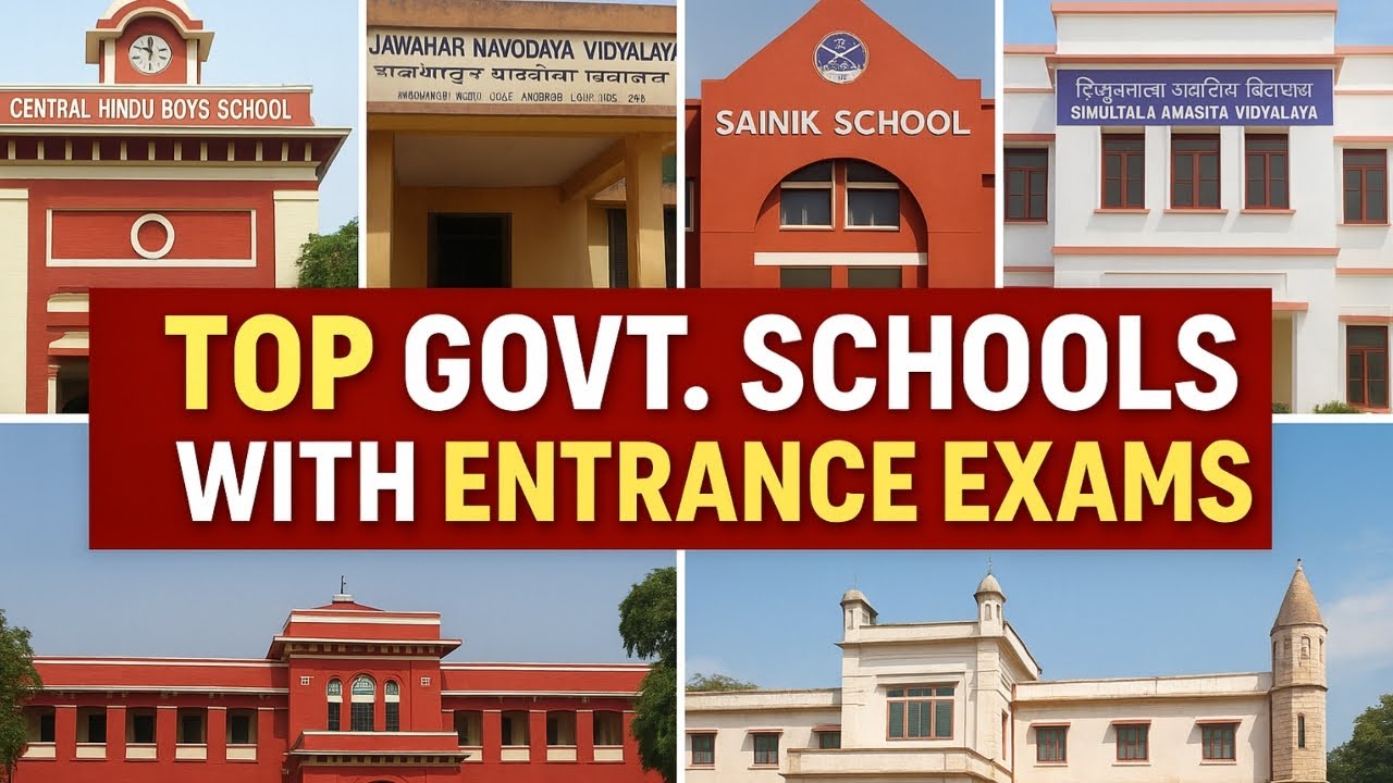 Top 10 Government School with Entrance Exam | Top Schools in India |CHS|JNV|RMS|RPVV|JMI|AMU|SAV|