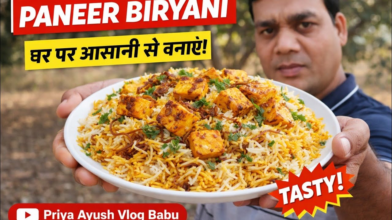 Paneer Biriyani | Paneer Biriyani Recipe in Pressure Cooker | priyaayushvlog #vlog #recipe 