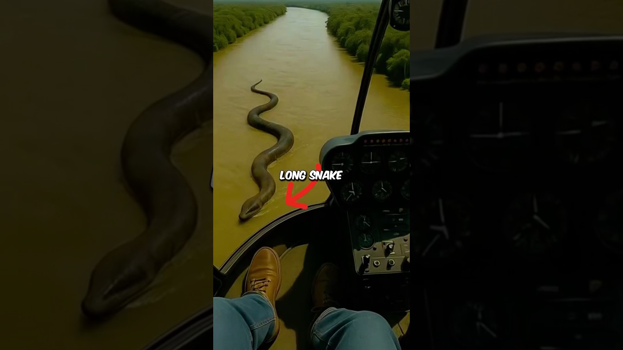 100ft Giant Anaconda Spotted from Helicopter #joerogan
