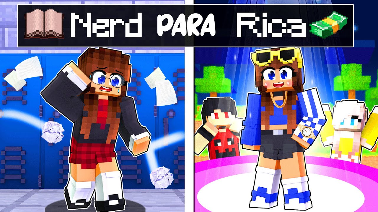 GAROTA NERD FICOU RICA no Minecraft ◂Miika▸