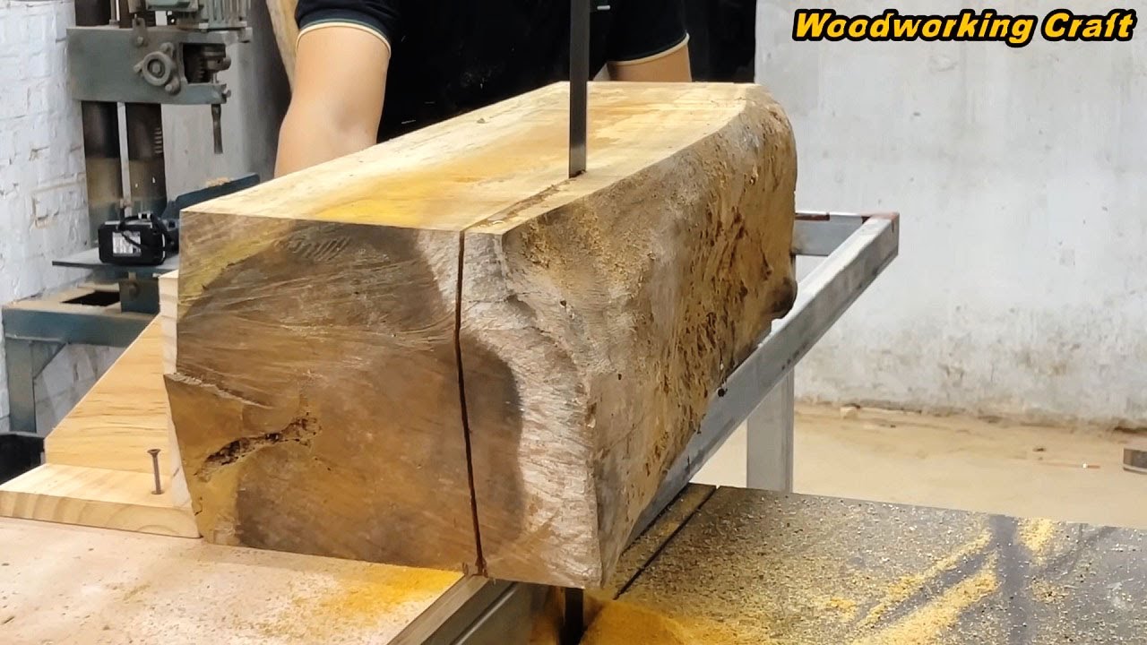 Amazing Wood Recycling Project // Crazy Idea For A Thousand Dollar Table Made From Rotten Wood