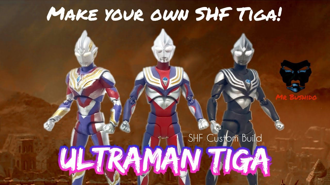 Make your own SHF Ultraman Tiga & Dark Tiga! (Custom build by Sofubi Ultraman Tiga & Bodykun)