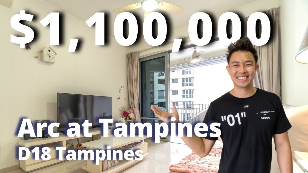 Dual Balcony Pool View 3 Bedder Arc at Tampines Condo only 1.1M D18 Singapore Condo Home Tour Ep.77