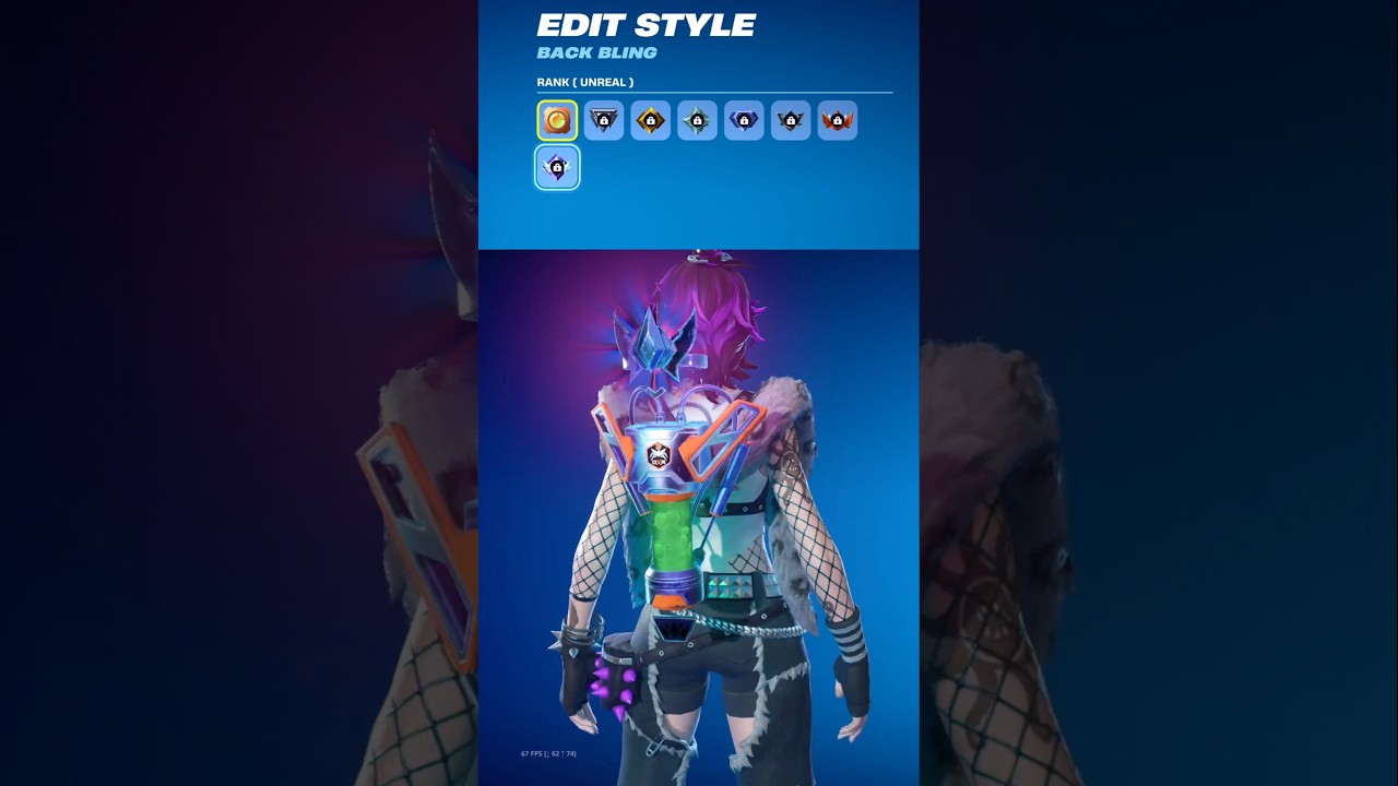 NEW RANKED BACKBLING ! #shorts #fortnite
