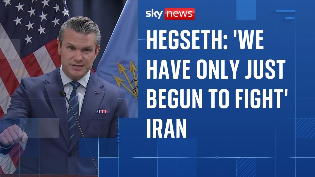 US secretary of defence Pete Hegseth says fight against Iran 'has only just begun'