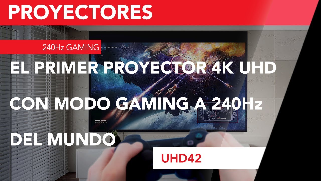 Proyector Gaming Optoma UHD42 4K 240HZ, Tienda Oficial Optoma Espa&ntilde;a