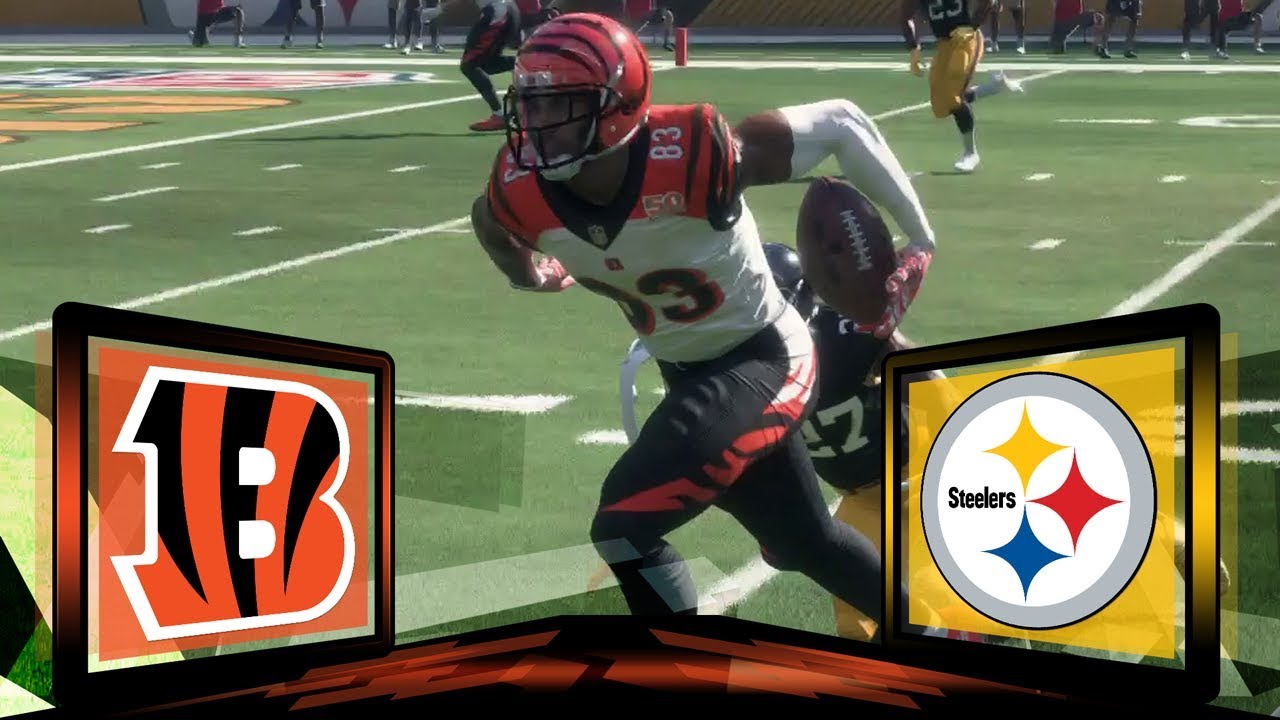 Madden NFL 18 Cincinnati Bengals Franchise- Year 1 Week 7 at Pittsburgh Steelers