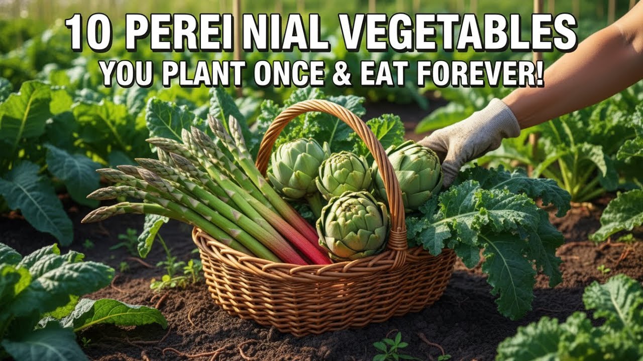 10 Perennial Vegetables You Plant Once and Eat Forever!