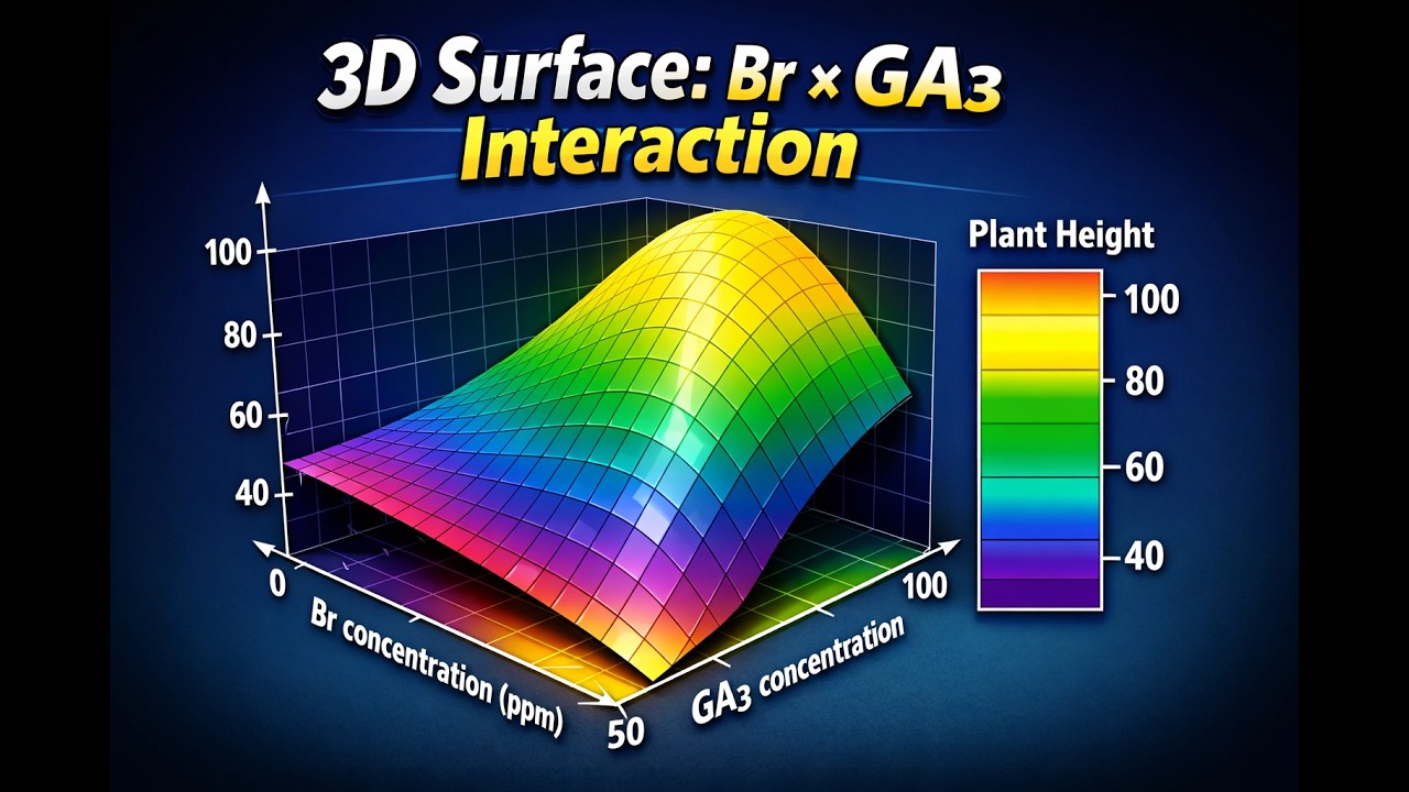 R Programming Tutorial: 3D Response Surface Plot with Color Legend